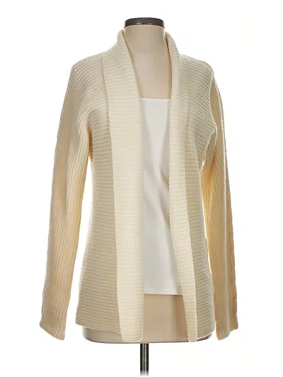 Pre-owned J. Mclaughlin Cardigan Sweater In Ivory