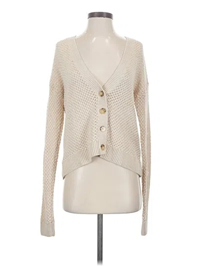 Pre-owned J. Mclaughlin Cardigan Sweater In Ivory