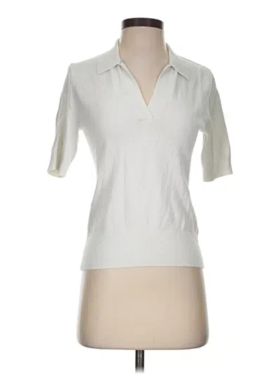 Pre-owned J. Mclaughlin Cardigan Sweater In Ivory