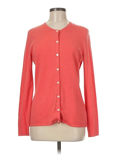 Pre-owned J. Mclaughlin Cardigan Sweater In Orange