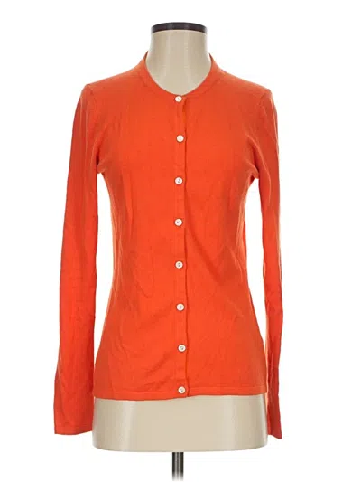 Pre-owned J. Mclaughlin Cardigan Sweater In Orange