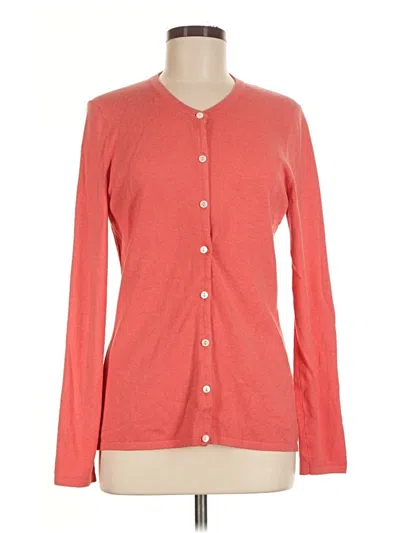 Pre-owned J. Mclaughlin Cardigan Sweater In Orange