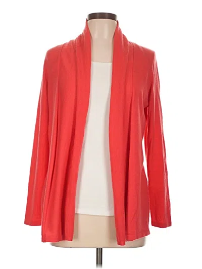 Pre-owned J. Mclaughlin Cardigan Sweater In Red