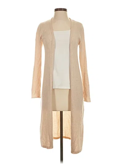 Pre-owned J. Mclaughlin Cardigan Sweater In Tan