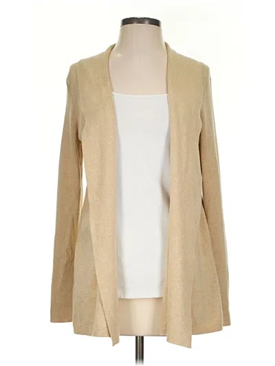 Pre-owned J. Mclaughlin Cardigan Sweater In Tan