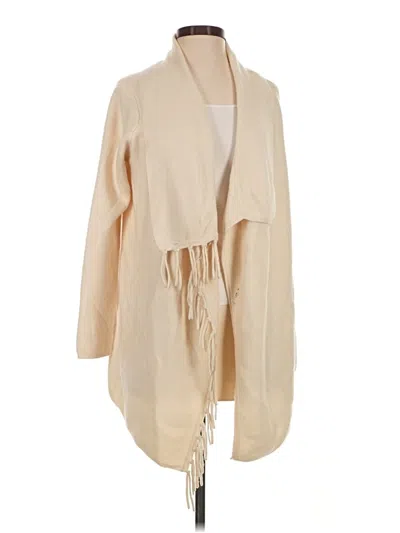 Pre-owned J. Mclaughlin Cardigan Sweater In Tan