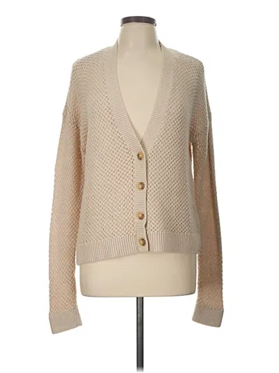 Pre-owned J. Mclaughlin Cardigan Sweater In Tan