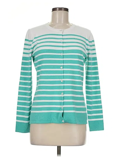Pre-owned J. Mclaughlin Cardigan Sweater In Teal