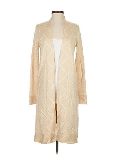 Pre-owned J. Mclaughlin Cardigan Sweater In White