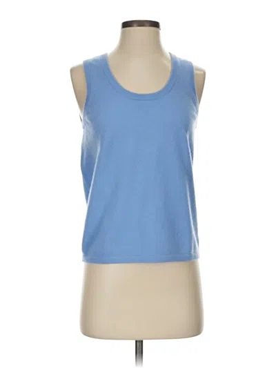 Pre-owned J. Mclaughlin Cashmere Cardigan Sweater In Blue