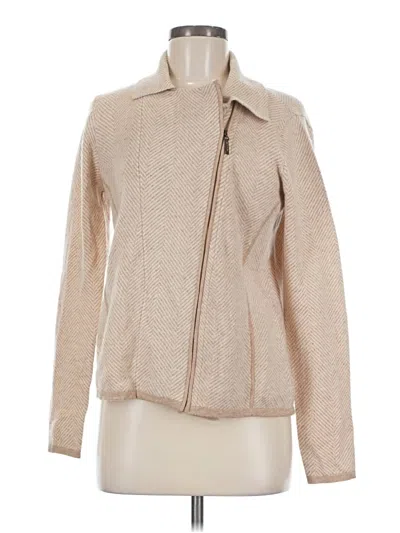 Pre-owned J. Mclaughlin Cashmere Cardigan Sweater In Brown