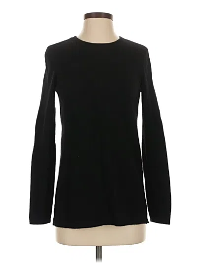 Pre-owned J. Mclaughlin Cashmere Pullover Sweater In Black