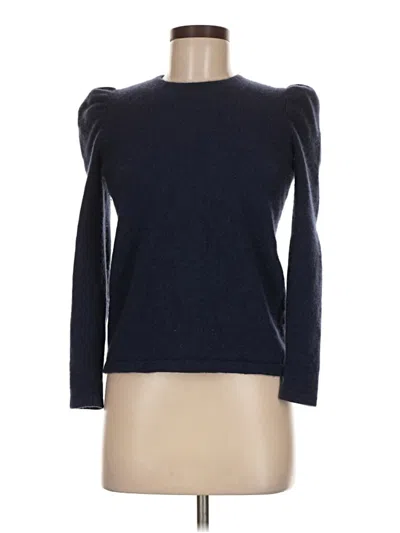 Pre-owned J. Mclaughlin Cashmere Pullover Sweater In Blue