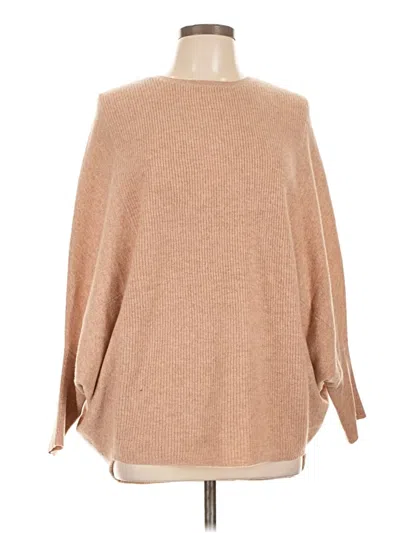 Pre-owned J. Mclaughlin Cashmere Pullover Sweater In Brown