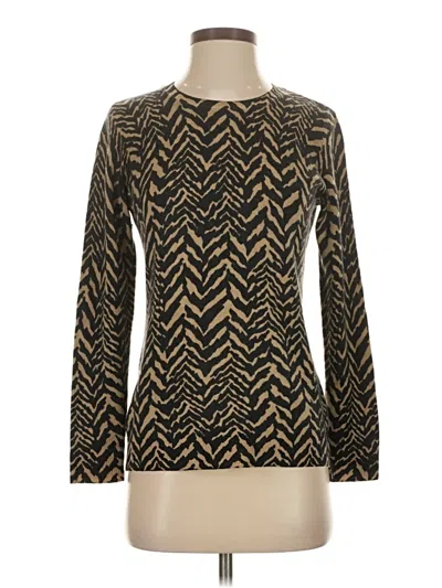 Pre-owned J. Mclaughlin Cashmere Pullover Sweater In Gold