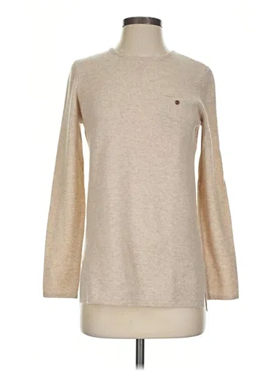 Pre-owned J. Mclaughlin Cashmere Pullover Sweater In Tan