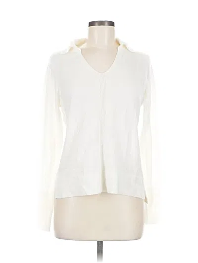 J. Mclaughlin Cashmere Pullover Sweater In White