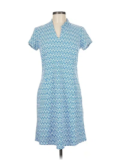 Pre-owned J. Mclaughlin Casual Dress In Blue