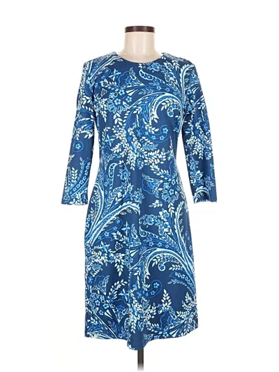 Pre-owned J. Mclaughlin Casual Dress In Blue