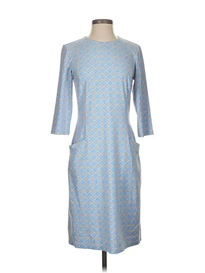 Pre-owned J. Mclaughlin Casual Dress In Blue