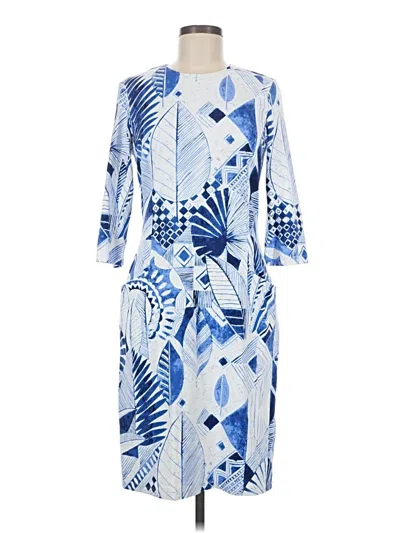 Pre-owned J. Mclaughlin Casual Dress In Blue