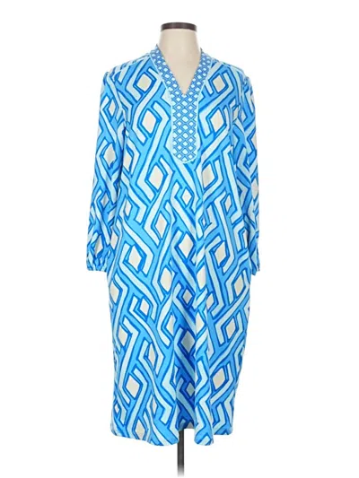 Pre-owned J. Mclaughlin Casual Dress In Blue