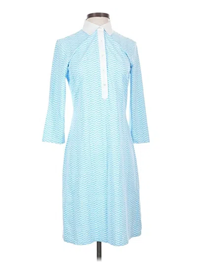 Pre-owned J. Mclaughlin Casual Dress In Blue