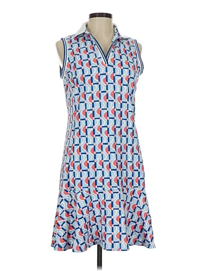 Pre-owned J. Mclaughlin Casual Dress In Blue