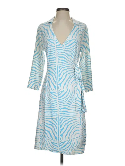 Pre-owned J. Mclaughlin Casual Dress In Blue
