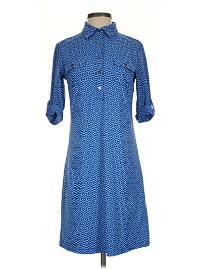 Pre-owned J. Mclaughlin Casual Dress In Blue