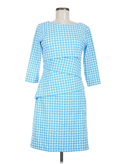 Pre-owned J. Mclaughlin Casual Dress In Blue