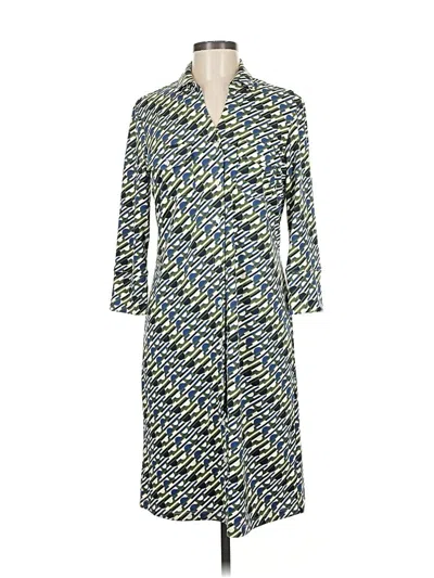 Pre-owned J. Mclaughlin Casual Dress In Blue