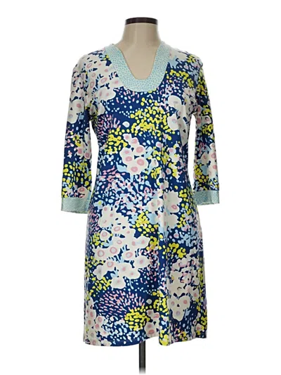 Pre-owned J. Mclaughlin Casual Dress In Blue