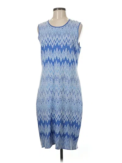 Pre-owned J. Mclaughlin Casual Dress In Blue