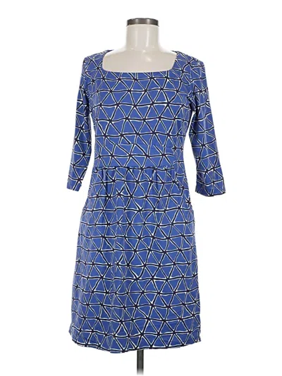 Pre-owned J. Mclaughlin Casual Dress In Blue