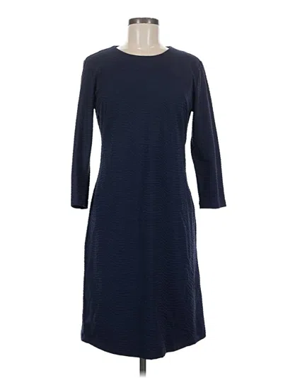 J. Mclaughlin Casual Dress In Blue