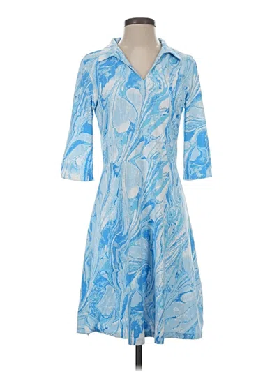 Pre-owned J. Mclaughlin Casual Dress In Blue