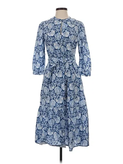 Pre-owned J. Mclaughlin Casual Dress In Blue