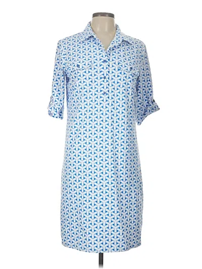 Pre-owned J. Mclaughlin Casual Dress In Blue