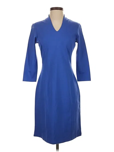Pre-owned J. Mclaughlin Casual Dress In Blue