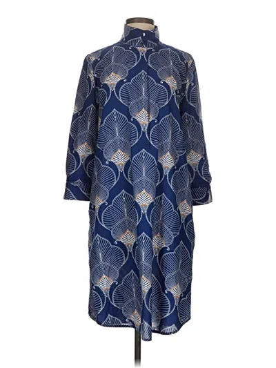 Pre-owned J. Mclaughlin Casual Dress In Blue