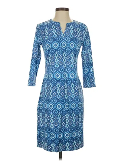 Pre-owned J. Mclaughlin Casual Dress In Blue