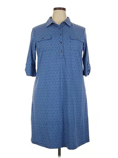 Pre-owned J. Mclaughlin Casual Dress In Blue