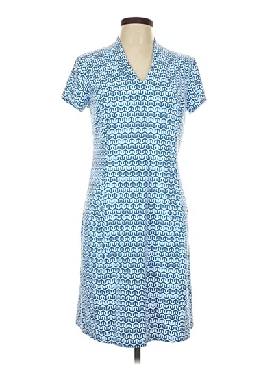 Pre-owned J. Mclaughlin Casual Dress In Blue