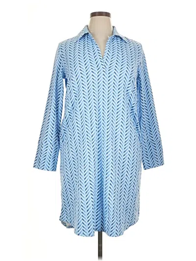 Pre-owned J. Mclaughlin Casual Dress In Blue