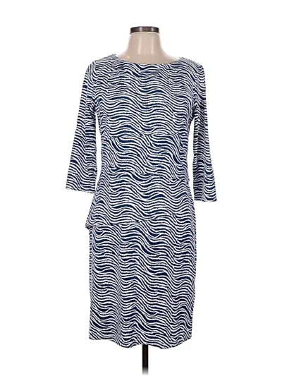 Pre-owned J. Mclaughlin Casual Dress In Blue