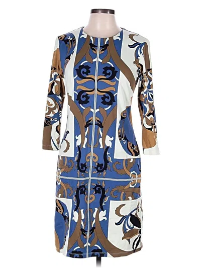 Pre-owned J. Mclaughlin Casual Dress In Blue