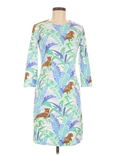 Pre-owned J. Mclaughlin Casual Dress In Blue