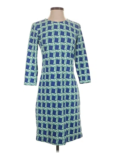 Pre-owned J. Mclaughlin Casual Dress In Blue