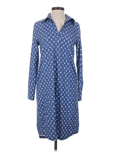 Pre-owned J. Mclaughlin Casual Dress In Blue
